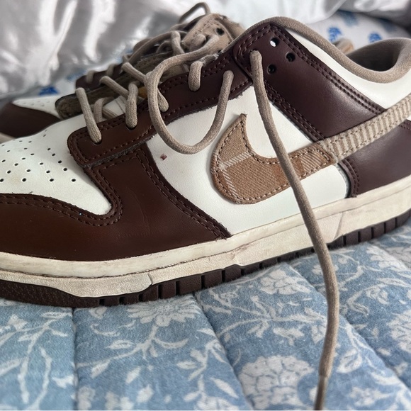 Nike Brown and White Sneakers with Classic Design and Breathable Upper - Picture 3 of 7